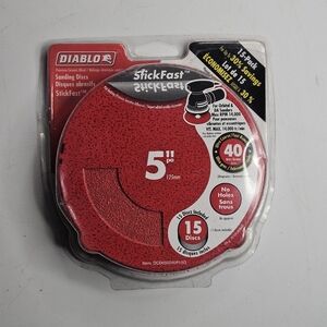 Diablo Stickfast Sanding Disk 40 Grit/5"